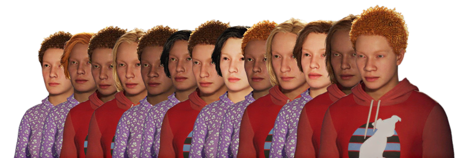 Generated MetaHuman children